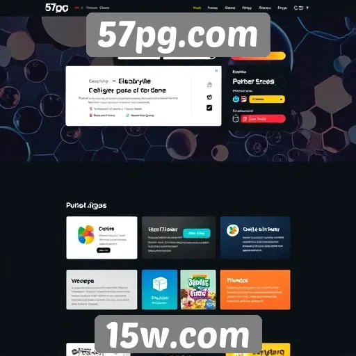 Interface do usuário do 57pg.com é intuitiva e fácil de navegar